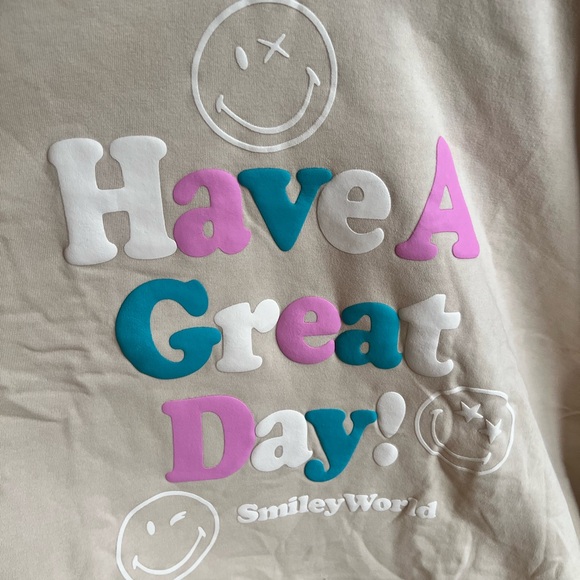 Smiley World Women's Great Day SmileyWorld Graphic Sweatshirt & Jogger Set 2X - Picture 10 of 12